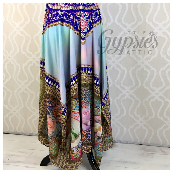 Antique Rainbow Unicorn Maxi Dress - Picture 14 of 16